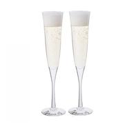Dartington Celebration Champagne Flute Pair Crystal Glasses Gift Boxed