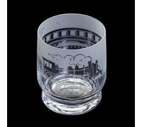 Dartington Crystal Apsect Tumbler Steam Train, Single | Tumbler Glass | 100mm | 350ml | Dishwasher Safe