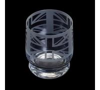 Dartington Crystal Apsect Tumbler Union Jack, Single | Tumbler Glass | 100mm | 350ml | Dishwasher Safe