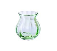 Dartington Crystal - Artisan Vase (Moss Green, Round)