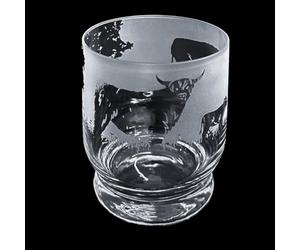 Dartington Crystal Aspect Tumbler Highland Cattle, 100 mm (H) 35 CL