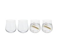 Dartington Crystal Bliss Tumblers | Set of 4 Glass Tumblers | Stylish Everyday Glassware for Water, Juice & Spirits