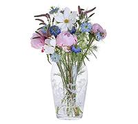 Dartington Crystal Bloom Wide Vase Bees & Cosmos, Single | Bloom Vase | 250mm (h) x | 165mm (w) | This stunning wide profile vase is decorated with Bees & Cosmos