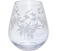 Dartington crystal Bloom Wide Windflower Vase | Decorated Flower vase