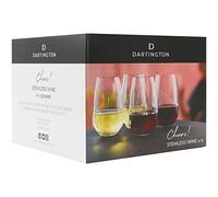 Dartington Crystal Cheers Stemless Wine Glass 4 Pack