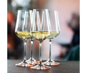Dartington Crystal Cheers! White Wine Glass, Set of 4