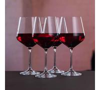 Dartington Crystal Cheers! Wine Goblets Set of 4 | Lead-Free Crystal Goblets | 57 ishwasher Safe