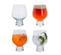 Dartington Crystal Flexi Multi-Use Glasses, Set of 4 - Everyday Drinking Glasses for Beer, Spirits and Cocktails