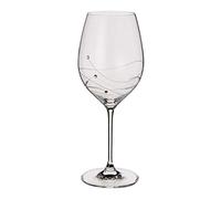 Dartington Crystal Glitz Goblets, Set of 2 | Embellished with Sparkling Crystal Elements | 240mm | 520ml | Perfect for Special Occasions | Classy and Elegant Glassware | Perfect for Entertaining
