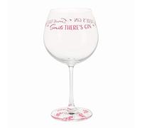 Dartington Crystal GP3362/3 Time Smile There's Gin Balloon Glass, Clear