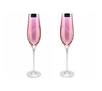 Dartington Crystal Lilac Crystal Set Toasting Flutes - P7154