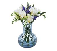 Dartington Crystal Medium Vase, Crystal, Ink Blue