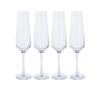 Dartington Crystal ST3286/4/4PK - Crystal Champagne Flutes, Set of 4 - Cheers, 5.5 x 5.5 x 24 cm
