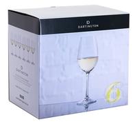Dartington Crystal Six White Wine Glasses, Set of 6 | White Wine Glasses | 223mm | 350ml | Suitable for Everyday use and Special Occasions, Six is a Set of Elegant and Functional Glasses