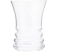 Dartington Crystal Wibble Wide Vase | Single | Suited to a generous display | 180mm | Clear | Distinctive Design | Eye for contemporary style | Gift for family or friends | Gift Boxed