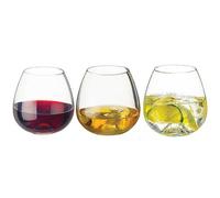 Dartington Crystal TU3025/3PK - Stemless Crystal Tumblers - Set of 3 x 440ml