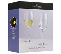 Dartington Crystal Wine Master White Wine Glasses Pair Gift Boxed 35cl
