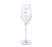 Dartington Personalised Best Mum Ever Prosecco Glass With Crystal Detailing - Add Optional Message