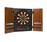Dartmaster 180 Dartboard Darts Soft Tip Doors brown