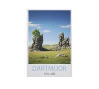 Dartmoor England,Jigsaw Puzzles for Adults 1000 Piece, Classic Puzzle Teens Boys Girls Puzzles Sturdy Tight Fitting Pieces,Letters On Back for Ideal Challenging And Gift(75x50cm)-I95