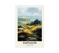 Dartmoor National Park Canvas Poster Bedroom Decor Landscape Office Room Decor Gift 08x12inch(20x30cm)