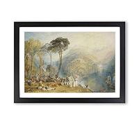 Dartmouth Cove by Joseph Mallord William Turner Framed Print | A2 Black Framed Wall Art | Ready to Hang | Modern Nature Picture | Living Room Bedroom Lounge Office