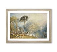 Dartmouth Cove by Joseph Mallord William Turner Framed Print | A2 Oak Framed Wall Art | Ready to Hang | Modern Nature Picture | Living Room Bedroom Lounge Office