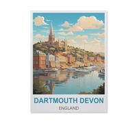 Dartmouth Devon England，Puzzle 1000 Pieces Paper Puzzle Adult Children'S Educational Toy Family Decompression Game（38x26cm）-FH34