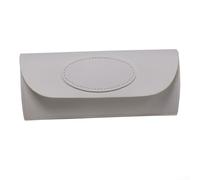 Darts Accessory Pouch with Foldable PU Leather Body and Dedicated Storage Zones for Darts Shafts Wings and Tips (White)