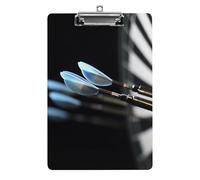 Darts Arrows Clipboard Retractable Hanging Tab Clip Board Plastic Clipboard Nursing Clipboards Nurse, Doctor, Cute Design for Standard Size 12.5 X 8.5Inch