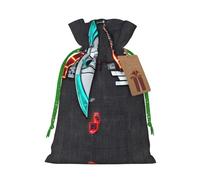 Darts Arrows Print Drawstring Pouches For Gifts,Reusable Fabric Gift Bags,For Holiday And Party Presents