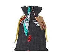 Darts Arrows Print Drawstring Pouches For Gifts,Reusable Fabric Gift Bags,For Holiday And Party Presents