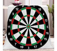 Darts Blanket Bullseye Throw Blanket Fluffy Fleece Blanket Large 3D Printing Warm Flannel Blankets 180x200 cm Super Soft Cozy Plush Blanket for Travel Couch Sofa Bed 1236Y