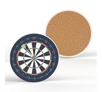 Darts Board Bullseye Pub Bar Game Themed Decor Ceramic Coaster