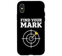 Darts Bullseye Target Find Your Mark Design Case for iPhone X/XS