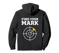 Darts Bullseye Target Find Your Mark Design Pullover Hoodie