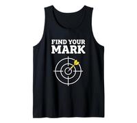 Darts Bullseye Target Find Your Mark Design Tank Top
