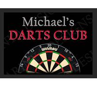 Darts Club Sign Personalised Home Bar Pub Man Cave Shed Garage Metal Sign Plaque (Aluminium A5 (200x150mm) Approx)
