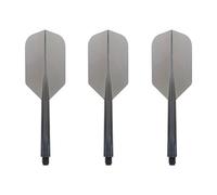 Darts Corner Condor Integrierter Flight & Vorbau - Zero Stress - Slim - Lange Transparent Schwarz - 1 Set (3)