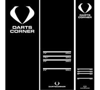Darts Corner MAT04 | Non Slip Carpet Dart Mat, Black, 290cm x 60cm