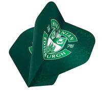 Darts Corner Official Licensed Hibernian Football Club Hibs FC 100 Micron No 2 Standard Shape Flights, Crest, 1 set of 3 Flights (F4125)