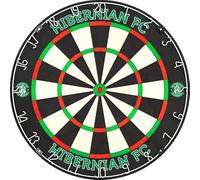 Darts Corner Official Licensed Hibernian Football Club Hibs FC Sisal Dartboard, Crest, Wordmark (DB162)