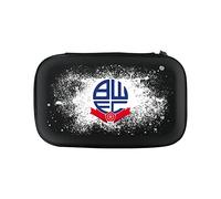 Darts Corner Officially Licensed Bolton Wanderers FC Large Darts Case | W2 | Black with Club Logo on White