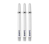 Darts Corner Officially Licensed Bolton Wanderers FC Nylon Shafts | Durable Dart Stems in White | Available in Short, Tweenie and Medium