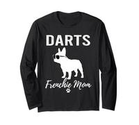 Darts Frenchie Mom T-Shirt Funny Darter Dog Lover Gift Mama Long Sleeve T-Shirt