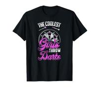 Darts Girl Vintage The Coolest Girls Throw Darts T-Shirt