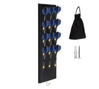 Darts Holder - Wooden Wall Organizer | Organizer for 12 Soft Tip Darts for Game Room, Bar, Living Room, Bedroom and Organization