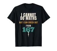 Darts I Cannot Do Maths But I Can Check Out from 167 Player Value Graphic T-Shirt