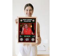 Darts Legends Collection: Eric Bristow, Dart Champion Pre-Printed Autograph Signed Print Dart-Throwing Memorabilia Fan Art (A3 Print Only)