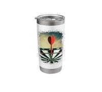 Darts Photo Splatter Art Tee Stainless Steel Insulated Tumbler